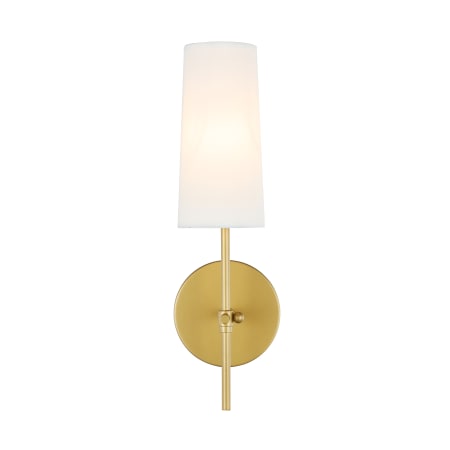 Elegant Lighting Mel 16" Tall Bathroom Sconce Brass