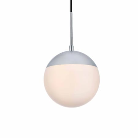Elegant Lighting Eclipse 8" Wide Mini Pendant Chrome