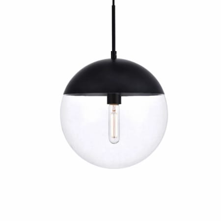 Elegant Lighting Eclipse 12" Wide Pendant Black
