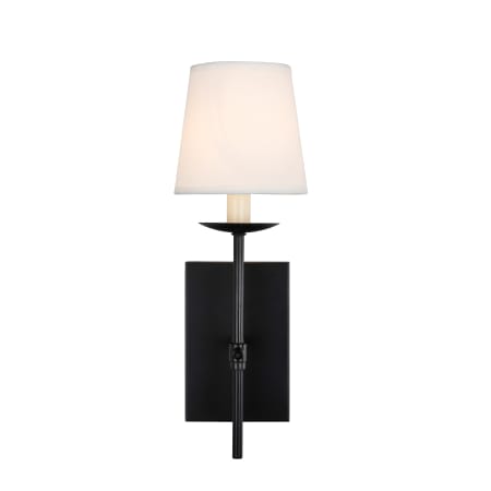 Elegant Lighting Eclipse 14" Tall Bathroom Sconce Black