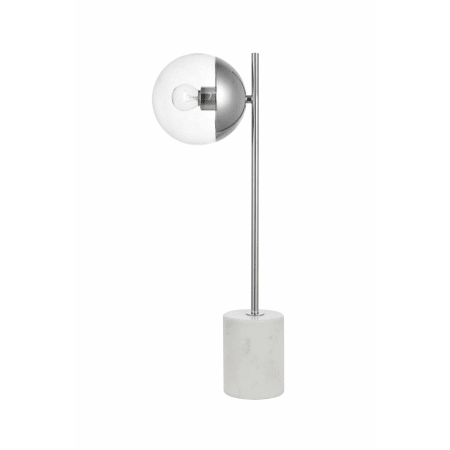 Elegant Lighting Eclipse Single Light 22" Tall Buffet Table Lamp with Clear Glass Chrome