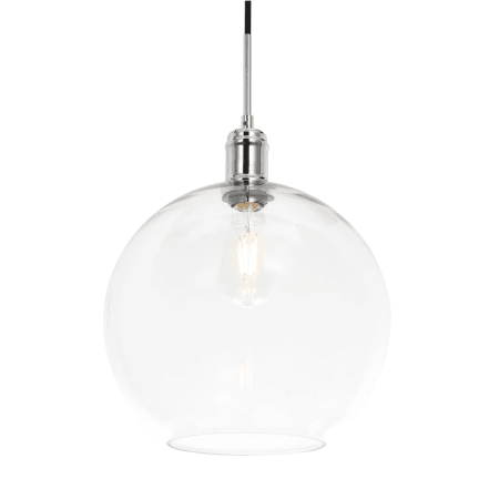 Elegant Lighting Emett Single Light 13" Wide Pendant Chrome