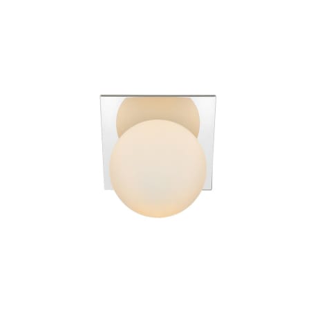 Elegant Lighting Jillian 8" Tall Bathroom Sconce Chrome / Frosted White
