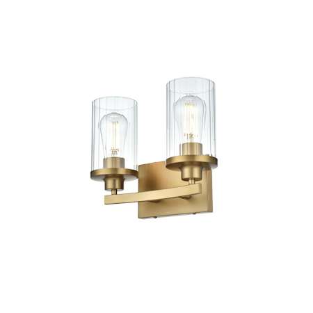 Elegant Lighting Thane 2 Light 12" Wide Vanity Light Satin Gold