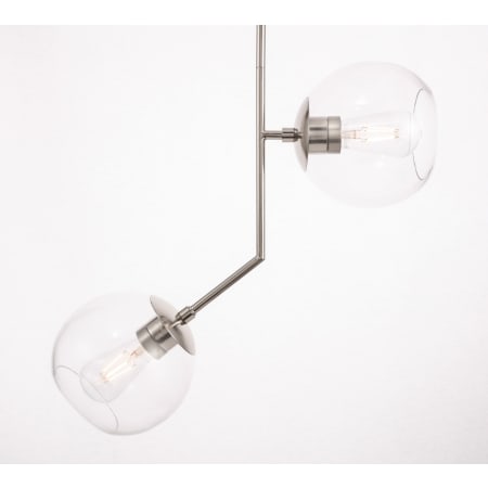 Elegant Lighting Ryland 2 Light 21" Wide Multi Light Pendant with Clear Glass Chrome