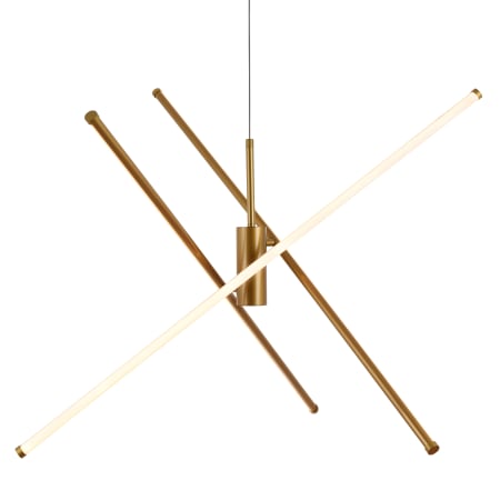 Elegant Lighting Sonya 3 Light 44" Wide LED Abstract Chandelier Gold