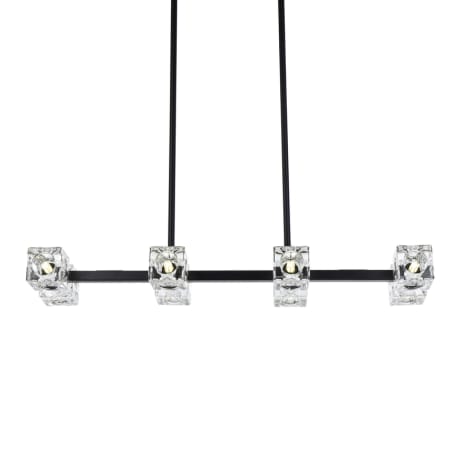 Elegant Lighting Lyra 8 Light 30" Wide Linear Pendant Black