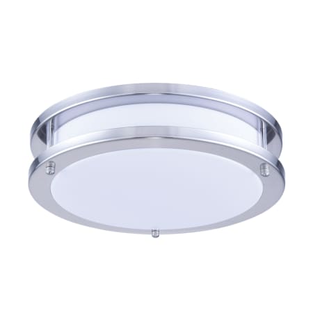Elegant Lighting Daxter 12" Wide LED Flush Mount Ceiling Fixture White / Nickel