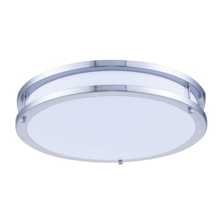 Elegant Lighting 16" Wide Integrated LED Flush Mount Ceiling Fixture White / Nickel