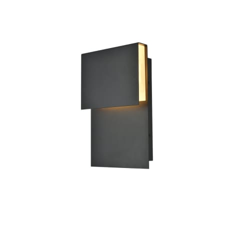 Elegant Lighting Raine 11" Tall LED Outdoor Wall Sconce Black