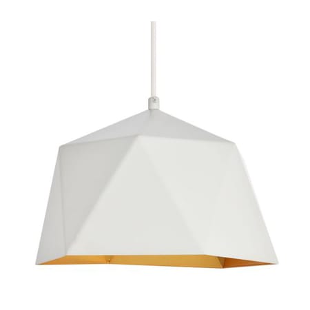 Elegant Lighting Arden Single Light 10-3/16" Wide Pendant with an Aluminum Shade White