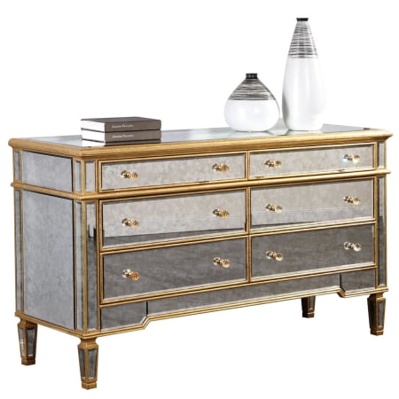 Elegant Lighting-MF1-1005-View of Gold / Antique Dresser with Accents