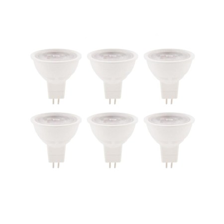 Elegant Lighting Pack of (6) 6 Watt Dimmable MR16 GU5.3 LED Bulbs- 500 Lumens, 3000K, and 80CRI White