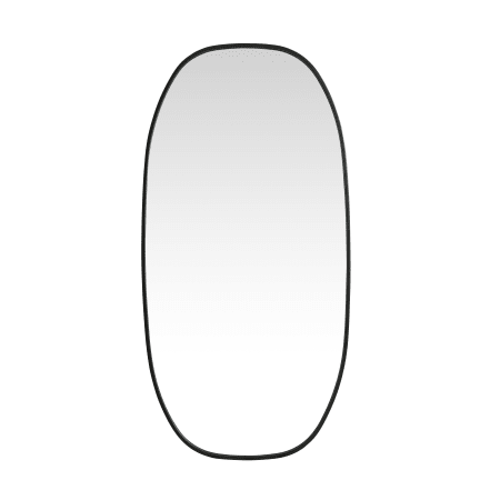 Elegant Lighting Brynn 24" W x 48" H Oval Framed Bathroom Mirror Black