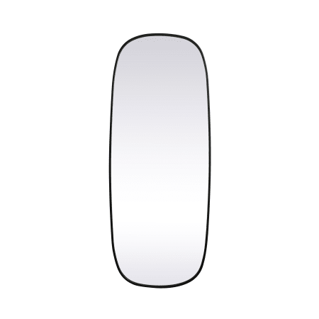 Elegant Lighting Brynn 24" W x 60" H Oval Framed Bathroom Mirror Black