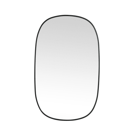 Elegant Lighting Brynn 30" W x 48" H Oval Framed Bathroom Mirror Black