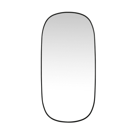 Elegant Lighting Brynn 30" W x 60" H Oval Framed Bathroom Mirror Black