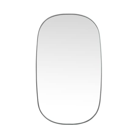 Elegant Lighting Brynn 36" W x 60" H Oval Framed Bathroom Mirror Silver