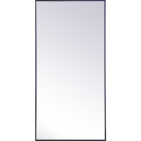 Elegant Lighting Vatinius 30" W x 60" H Rectangular Framed Full Length Mirror Blue