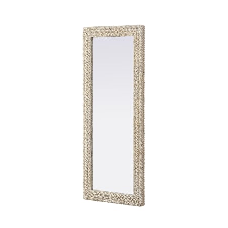 Elegant Lighting Marlowe 24"W x 60"H Rectangular Flat Medium Density Fiberboard (MDF) Framed Accent Mirror Linen White
