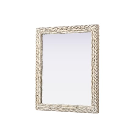 Elegant Lighting Marlowe 36"W x 42"H Rectangular Flat Medium Density Fiberboard (MDF) Framed Accent Mirror Linen White