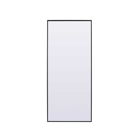 Elegant Lighting Eternity 30" W x 72" H Rectangular Framed Bathroom Mirror Black