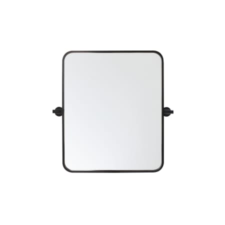 Elegant Lighting Everly 20" W x 24" H Transitional Rectangular Framed Bathroom Wall Mirror Black