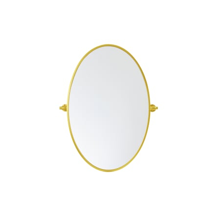 Elegant Lighting Everly 21" W x 32" H Transitional Oval Framed Bathroom Wall Mirror Gold