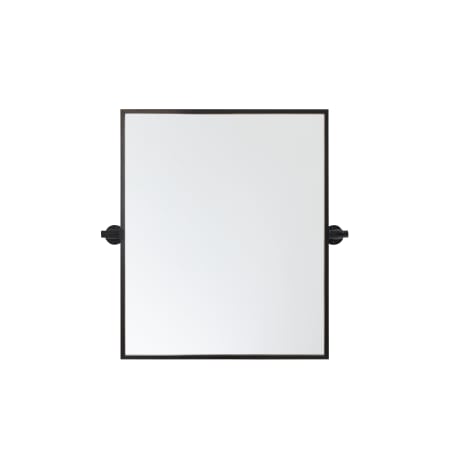 Elegant Lighting Everly 20" W x 24" H Transitional Rectangular Framed Bathroom Wall Mirror Black