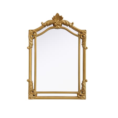 Elegant Lighting Madeline 25-1/2"W x 36"H Rectangular Flat Resin Framed Accent Mirror Gold Leaf