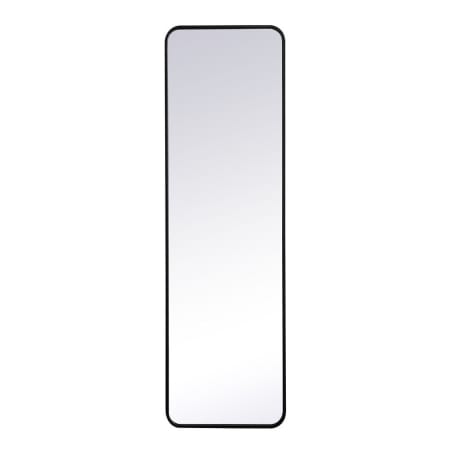 Elegant Lighting Evermore 18" W x 60" H Rectangular Framed Bathroom Wall Mirror Black