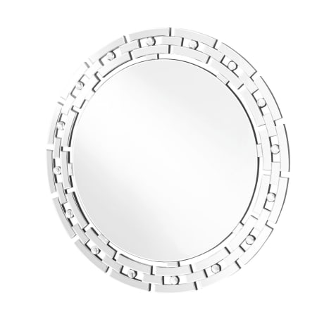 Elegant Lighting Modern 36" Diameter Circular Framed Bathroom Mirror Clear