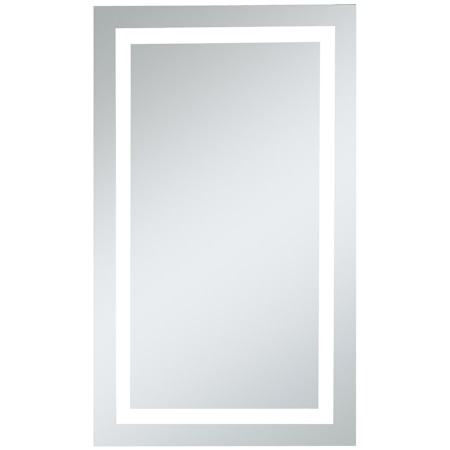 Elegant Lighting Kittie 24" W x 40" H Modern Rectangular Steel Frameless Bathroom Wall Mirror with LED Lighting N/A