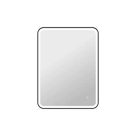 Elegant Lighting Harmoni 30"W x 40"H Rectangular Flat Aluminum and Iron Framed Wall Mounted Bathroom Mirror with Lighting Black