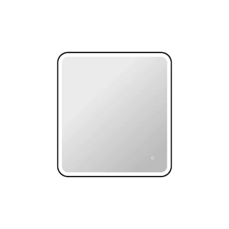 Elegant Lighting Harmoni 33"W x 36"H Rectangular Flat Aluminum and Iron Framed Wall Mounted Bathroom Mirror with Lighting Black