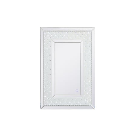 Elegant Lighting Raiden 20" W x 30" H Transitional Rectangular Framed Bathroom Wall Mirror with LED Lighting Clear