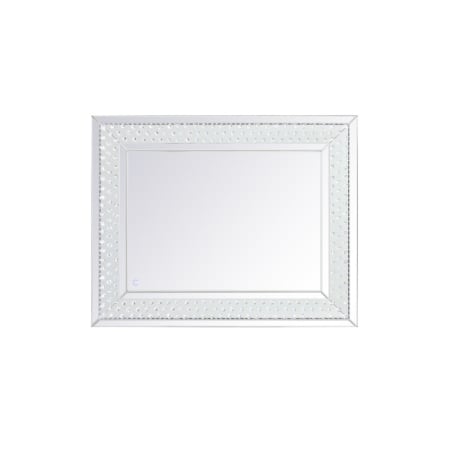 Elegant Lighting Raiden 40" W x 32" H Transitional Rectangular Framed Bathroom Wall Mirror with LED Lighting Clear