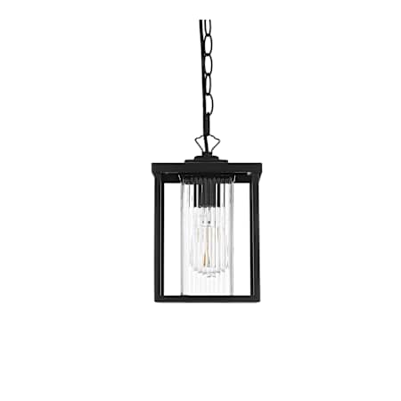 Elegant Lighting Dover 7" Wide Outdoor Mini Pendant Black