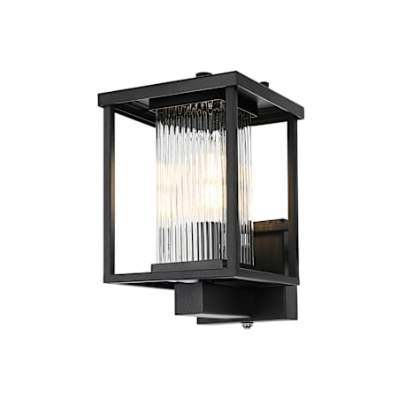 Elegant Lighting Dover 12" Tall Outdoor Wall Sconce Black