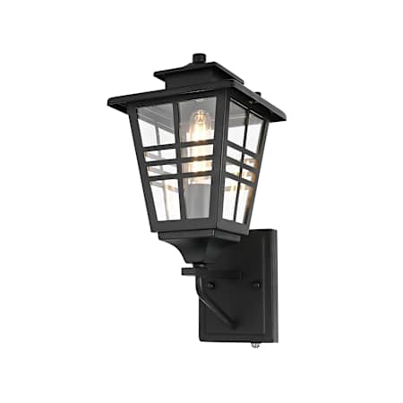 Elegant Lighting Macon 15" Tall Outdoor Wall Sconce Black