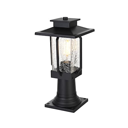 Elegant Lighting Salem 15" Tall Post Light Black