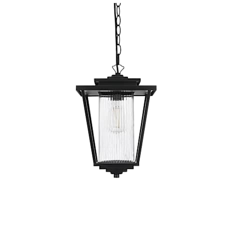Elegant Lighting York 10" Wide Outdoor Pendant Black