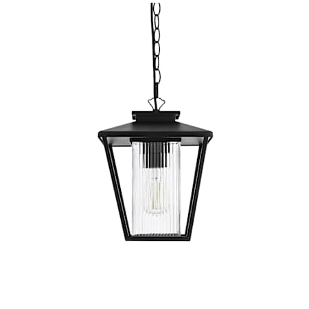 Elegant Lighting Gaul 10" Wide Outdoor Pendant Black