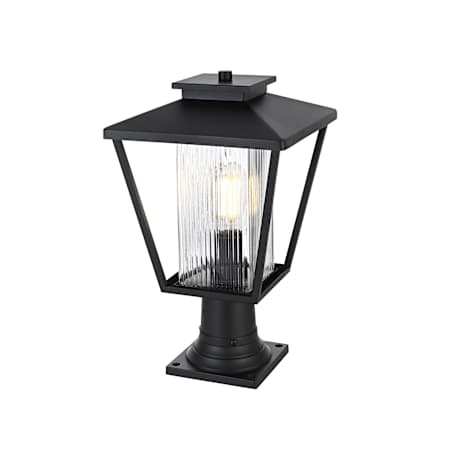 Elegant Lighting Gaul 17" Tall Post Light Black