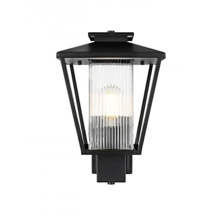 Elegant Lighting Gaul 15" Tall Outdoor Wall Sconce Black