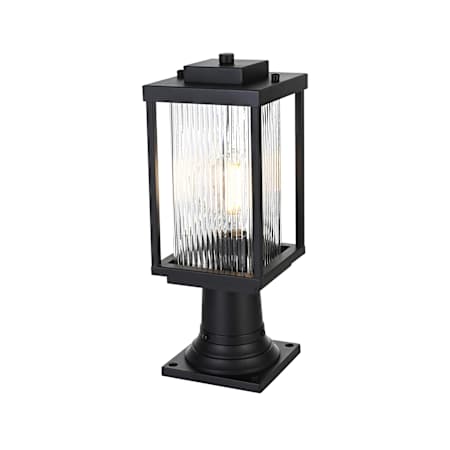 Elegant Lighting Ludlow 17" Tall Post Light Black