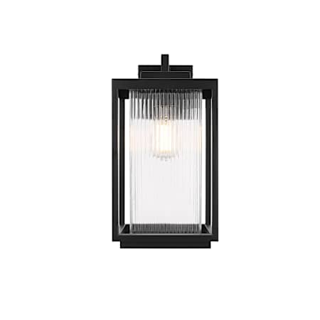 Elegant Lighting Ludlow 15" Tall Outdoor Wall Sconce Black