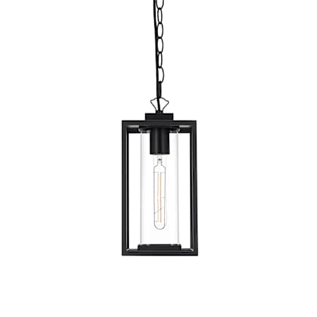 Elegant Lighting Memphis 6" Wide Outdoor Mini Pendant Black