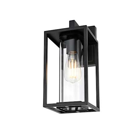 Elegant Lighting Memphis 14" Tall Outdoor Wall Sconce Black