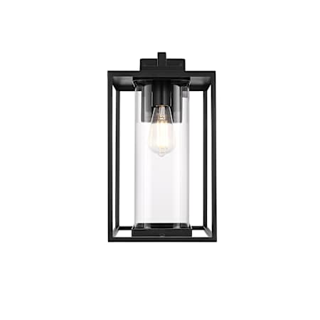 Elegant Lighting Memphis 17" Tall Outdoor Wall Sconce Black